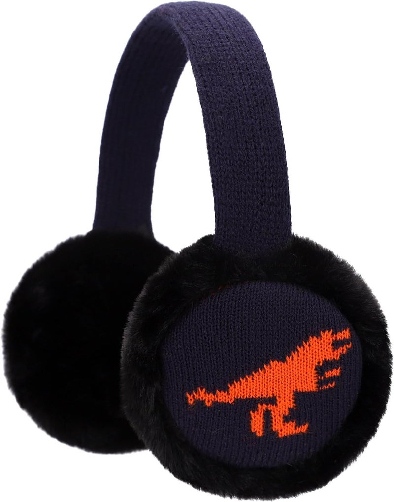 Ztl Kids Knit Earmuffs Soft Plush Ear Warmers Winter Outdoor Ear Muffs for Boys Girls - Image 1